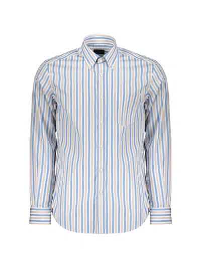 Paul & Shark Striped Button Shirt In Multi