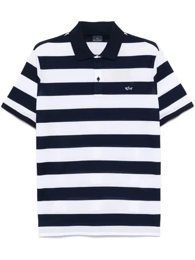 PAUL & SHARK STRIPED COTTON POLO SHIRT