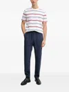 Paul & Shark Striped Crew-neck T-shirt In Multi