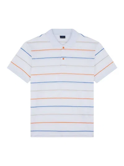Paul & Shark Striped Jersey Cotton Pole In White