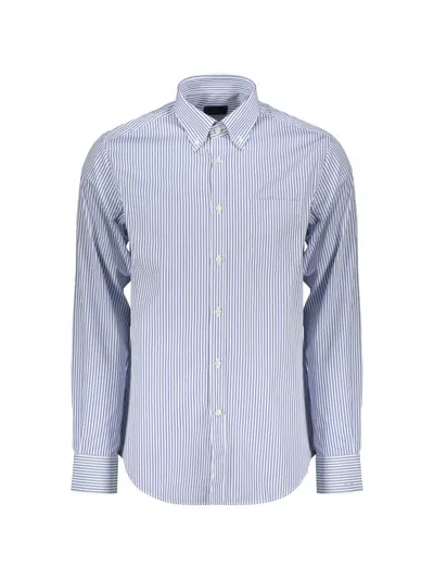 Paul & Shark Striped Long-sleeve Shirt In Multi