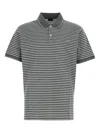 Paul & Shark Striped Polo Shirt In Gray