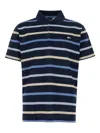 Paul & Shark Blue Striped Logo Polo
