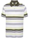 Paul & Shark Striped Polo Shirt In White
