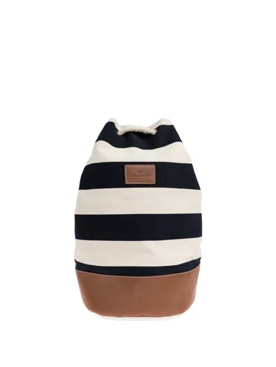 Paul & Shark Striped Rope Backpack In Multi