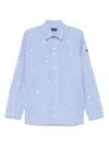 Paul & Shark Striped Shirt Featuring Chest Pocket In Blue