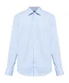 Paul & Shark Striped Cotton Shirt In Blue