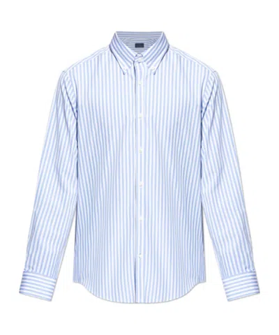 Paul & Shark Striped Shirt In Blue