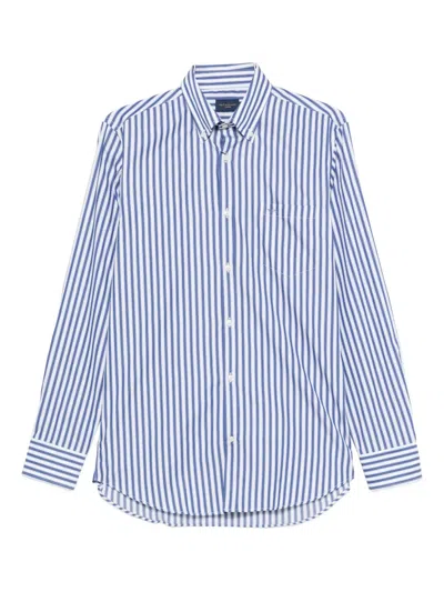 Paul & Shark Striped Shirt In Blue