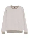 Paul & Shark Light Beige Crew Neck Sweater In Neutral