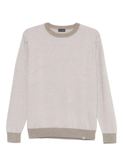 Paul & Shark Striped Sweater In Neutral