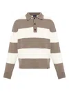 Paul & Shark Long Sleeve Sweater9 In Brown