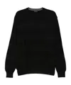 Paul & Shark Wool Striped Crew Neck Sweater In Black