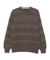 Paul & Shark Striped Wool Sweater Clothing In Brown