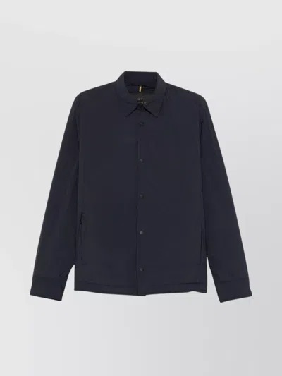 Paul & Shark Stylish Short Sleeve Jackets Featuring Pockets In Blue