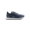 Paul & Shark Suede And Leather Sneakers In Blue