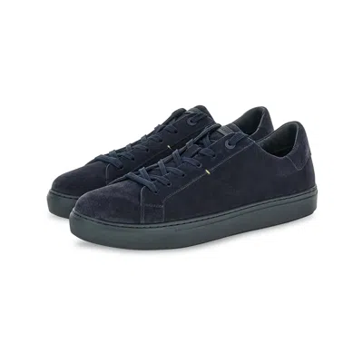 Paul & Shark Suede Sneakers In Blue
