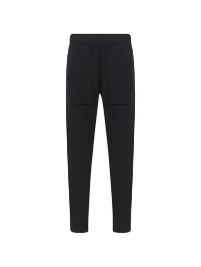 Paul & Shark Man Pants Midnight Blue Size 34 Polyester, Wool, Elastane In Black