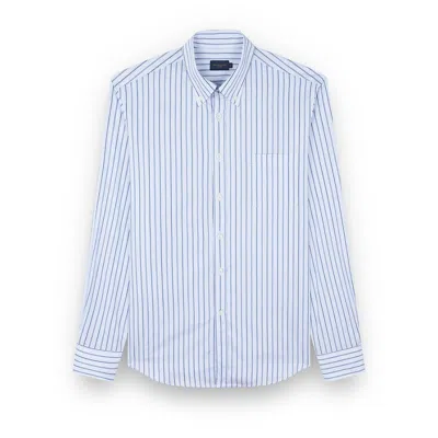 Paul & Shark Cotton Shirt In Blue