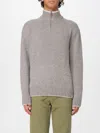 Paul & Shark Wool Cashmere Half Zip Sweater In Gray