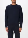 Paul & Shark Embroidered Crew-neck Sweater In Blue