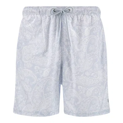 Paul & Shark Swimwear With Shark Paisley Print In Blue