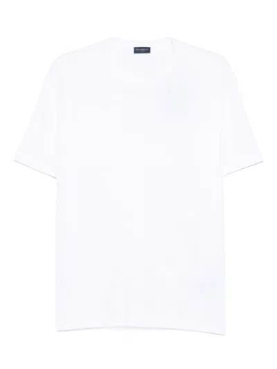 Paul & Shark Crew Neck Short Sleeve Straight Hem In White