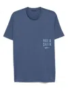 Paul & Shark Crew Neck Short Sleeves Straight Hem In Blue