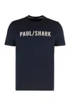 Paul & Shark T-shirt In Cotton Jersey With Logo In Blue