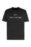 Paul & Shark Cotton Jersey T-shirt Featuring Logo Design In Black