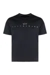 Paul & Shark Cotton Jersey T-shirt Featuring Logo Print In Black
