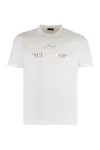 Paul & Shark Cotton Jersey Logo Print Crew Neck T-shirt In White