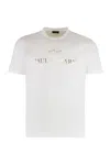 Paul & Shark Cotton Jersey Logo Print Crew Neck T-shirt In White