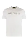 Paul & Shark Cotton Jersey Basic Crew Neck T-shirt In White