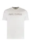 Paul & Shark Cotton Jersey Basic Crew Neck T-shirt In White