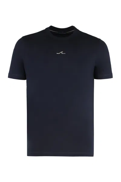 Paul & Shark T-shirt In Cotton With Print In Blue