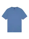Paul & Shark T-shirt In Light Jersey Di Cotone Tinto Capo In Blue