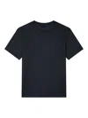 Paul & Shark T-shirt In Light Jersey Di Cotone Tinto Capo In Blue