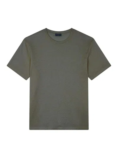 Paul & Shark T Shirt In Lino Jersey In Green