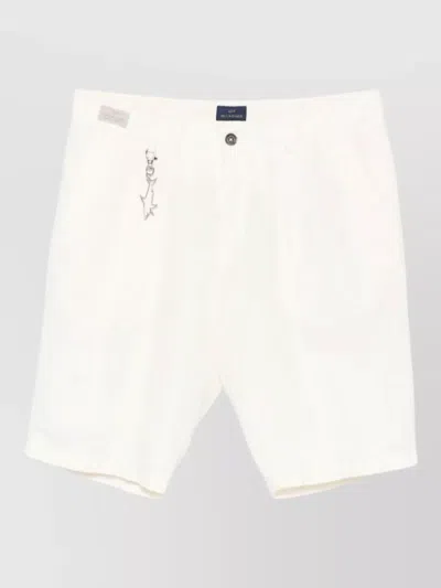 Paul & Shark Tailored Bermuda Shorts Side And Back Pockets In White
