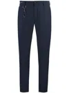 Paul & Shark Blue Chinos In Dynamic Stretch Fabric In Black