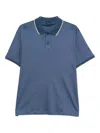 Paul & Shark Tipped Polo Shirt In Blue