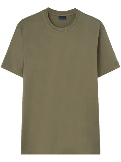Paul & Shark Tonal Mini Tag T-shirt In Green