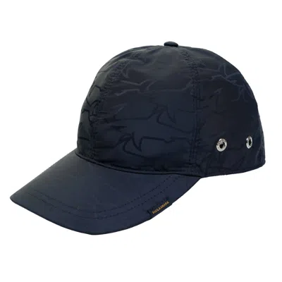 Paul & Shark Tonal Multi Shark Tech Cap Navy In Blue