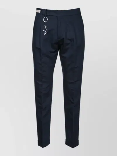 Paul & Shark Trousers Belt Loops Back And Side Pockets In Blue