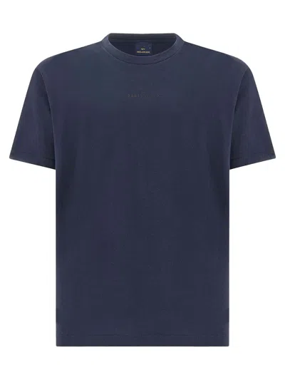 Paul & Shark Lightweight Cotton Jersey T-shirt With Print In Blue
