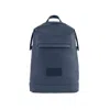 Paul & Shark Tumbled Leather Backpack In Blue