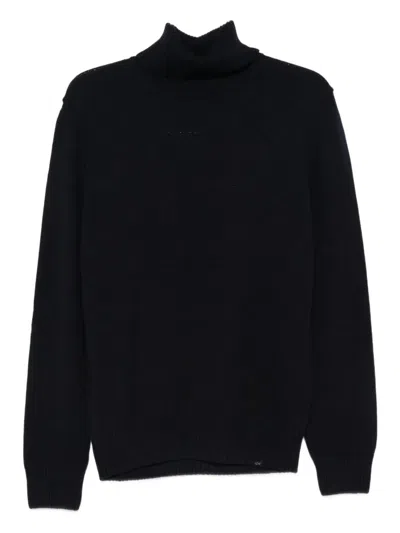 Paul & Shark Turtle Neck Pullover In Blue