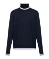 Paul & Shark Turtleneck Wool Sweater In Blue