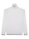 Paul & Shark Wool And Cashmere Turtleneck Sweater In White
